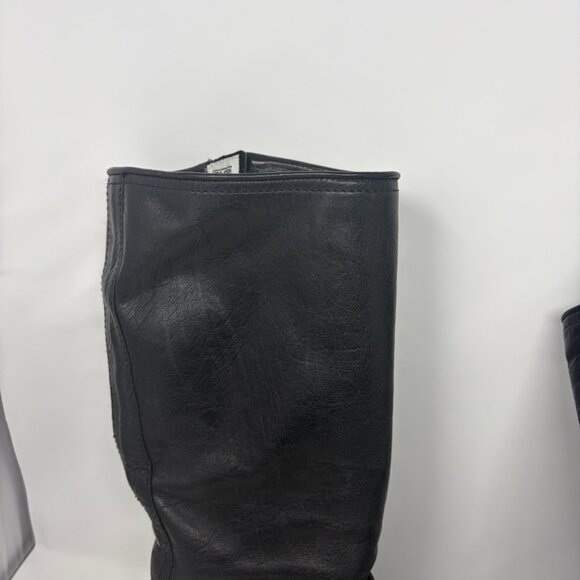 Frye Veronica Slouch Boots tall black leather 10 women's - Picture 8 of 16